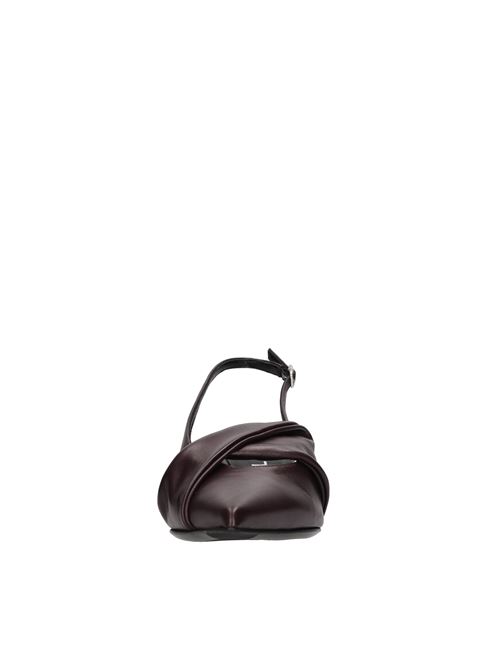 Leather slingback pumps STRATEGIA | A5709 PIUMA+NKBORDEAUX